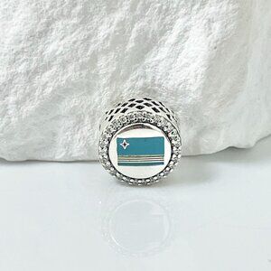 Pandora Aruba Flag Bead Charm S925 Silver Charm